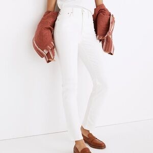 Madewell high rise perfect vintage jeans tile white